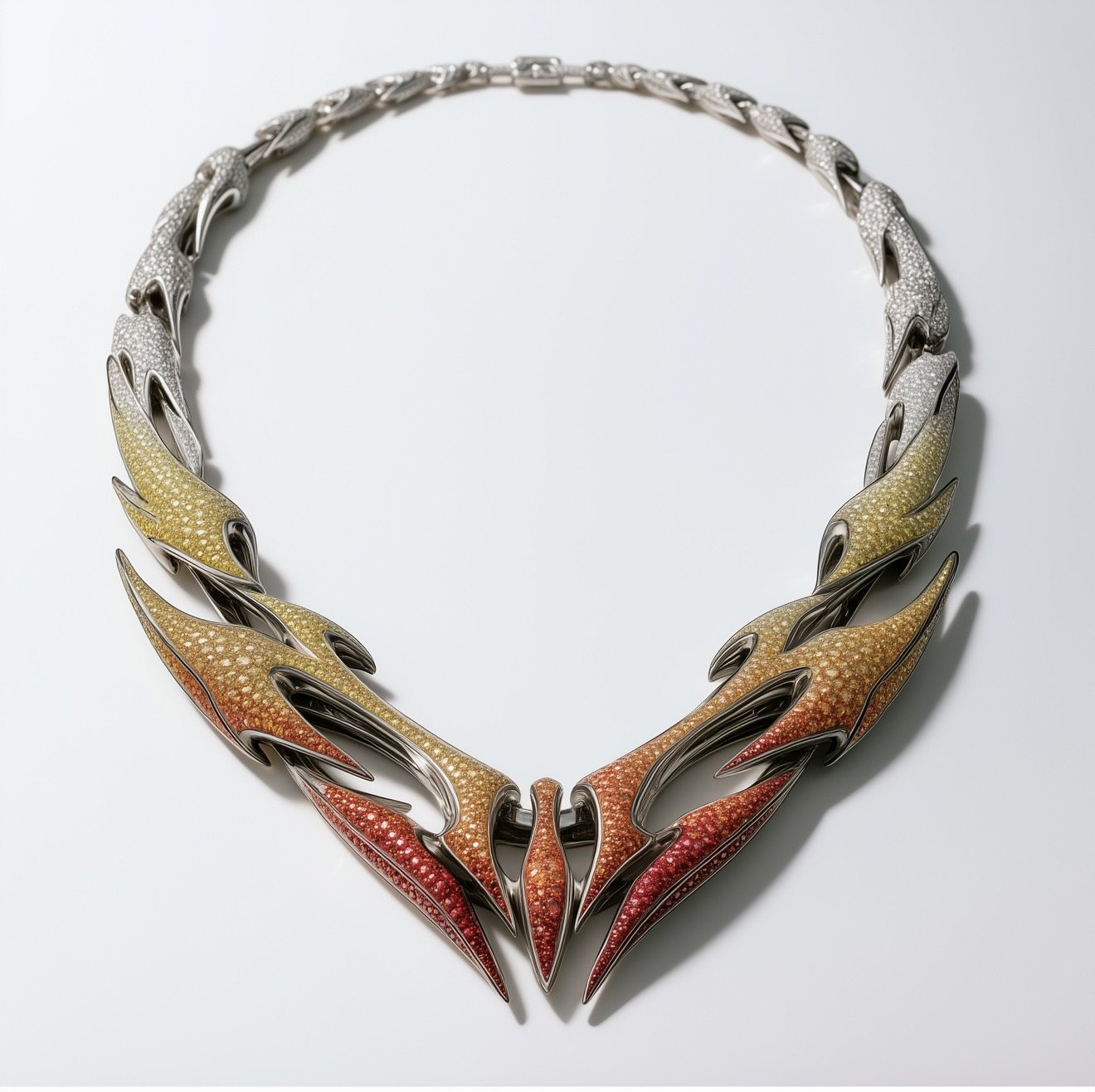 Collar study in amber tones